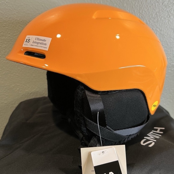 Smith Glide Jr. Youth X-Small Snowsports Helmet MIPS Technology Habanero Orange